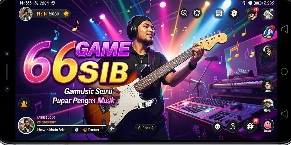 Tampilan gameplay seru dari 666I yang menguji keterampilan musik Anda.