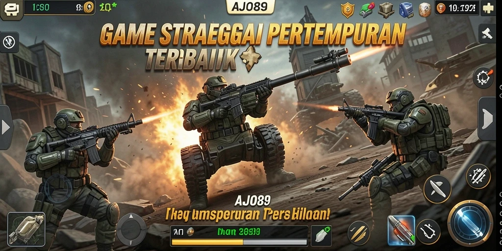 Gambaran menarik tentang aksi pertempuran dalam AJO89.
