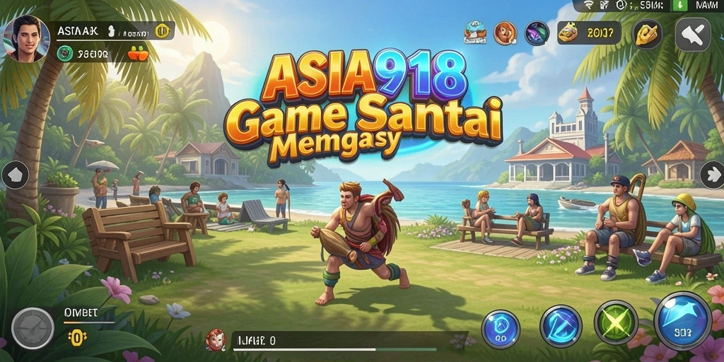 Tampilan gameplay menarik dan penuh warna dari ASIA918.