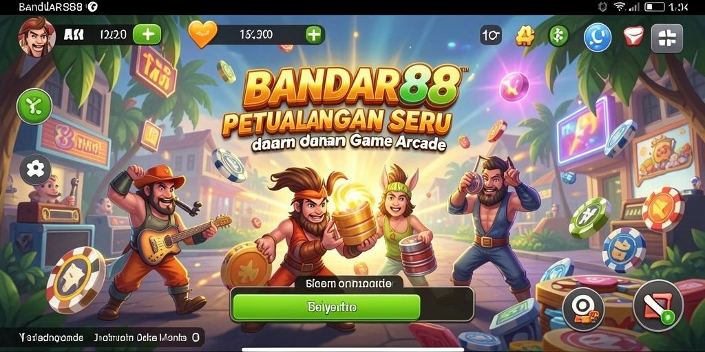 Tangkapan layar utama BANDAR88 menampilkan gameplay seru yang menghibur.