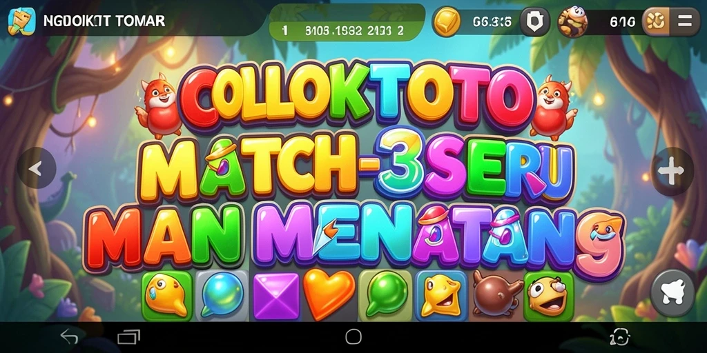 Gameplay seru COLOKTOTO dengan warna-warni mencolok.