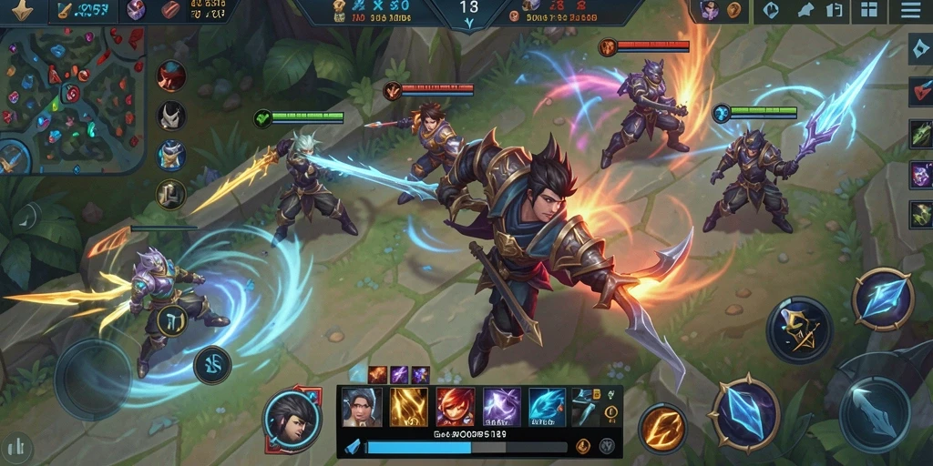 Screenshot gameplay GACOR518 menampilkan aksi seru dalam pertempuran.