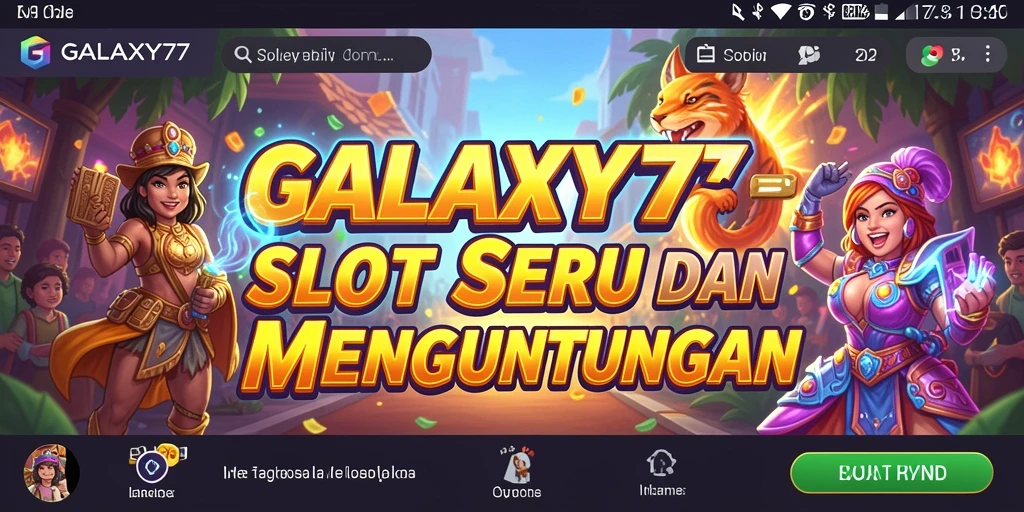 Tampilan gameplay GALAXY77 yang seru dan mengasyikkan.