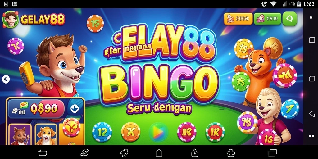 Screenshot utama GELAY88 menampilkan gameplay Bingo yang seru.