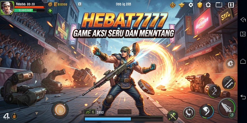 Screenshot HEBAT777 menampilkan aksi seru dalam pertarungan melawan musuh.