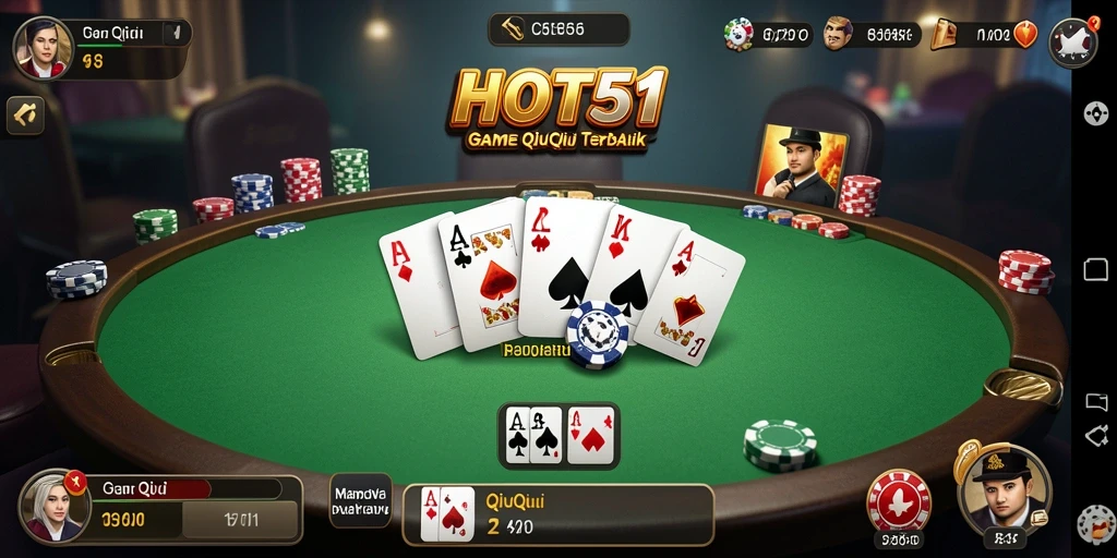 Tampilan gameplay HOT51 QiuQiu yang menarik.