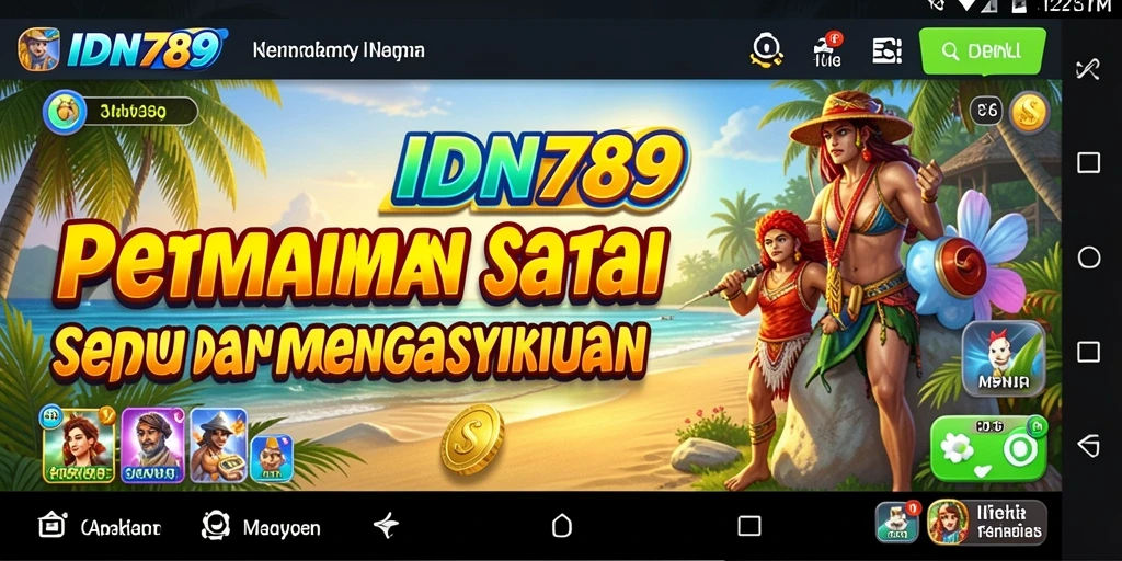 Tampilan gameplay menarik dari IDN789 yang santai dan menyenangkan.