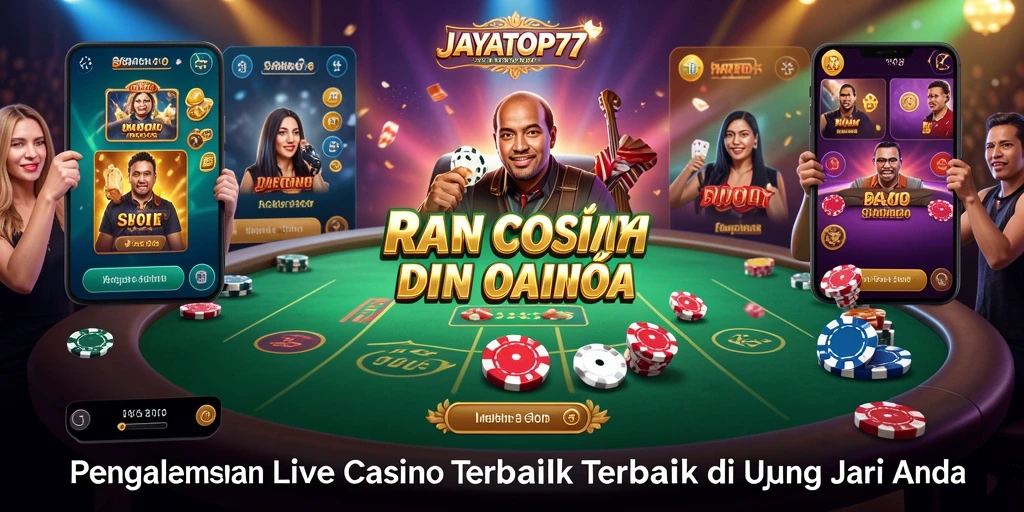 Tampilan gameplay seru di JAYATOP77 dengan dealer live dan interaksi langsung.