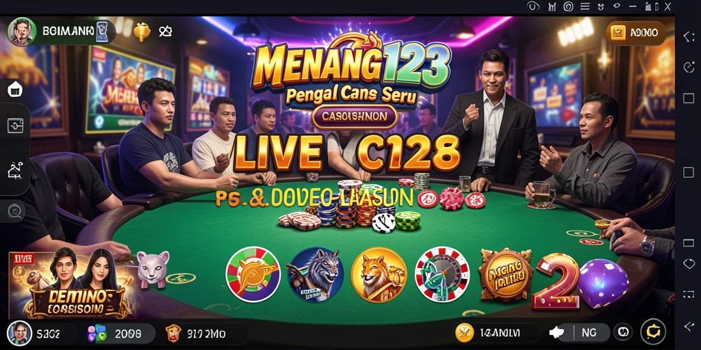 Tampilan gameplay Live Casino yang mendebarkan di MENANG123.