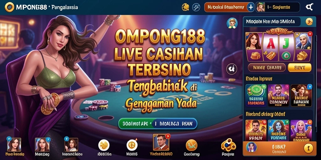 Gameplay Live Casino yang mengasyikkan dan interaktif di OMPONG188.