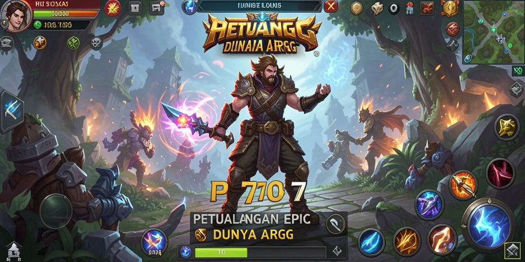 Tampilan gameplay PT707 yang menampilkan aksi seru di dunia fantasi.