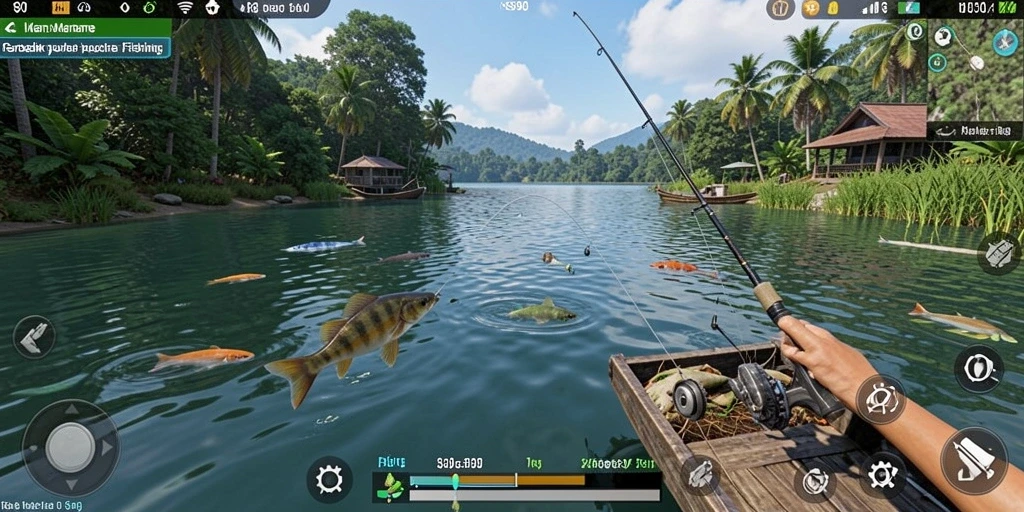 Tangkapan ikan terbesar dalam gameplay S80 yang seru.