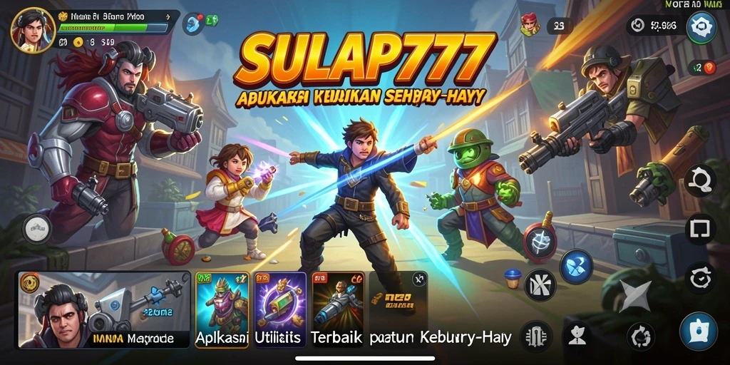 Tampilan utama SULAP777 menampilkan fitur utilitas yang intuitif.