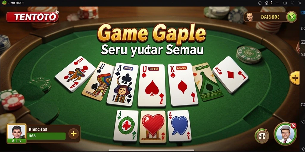 Tampilan gameplay TENTOTO yang seru dan mengasyikkan.