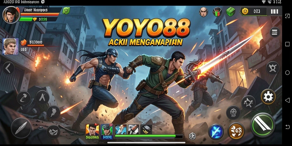 Tampilan gameplay seru dari YOYO88 dengan aksi mendebarkan.